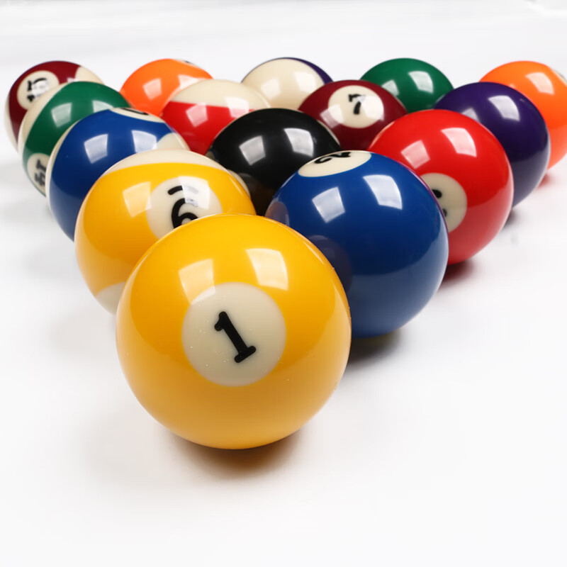 台球子 母球白球台球子母球黑8球子零卖桌球子散卖单个黑八台球配件