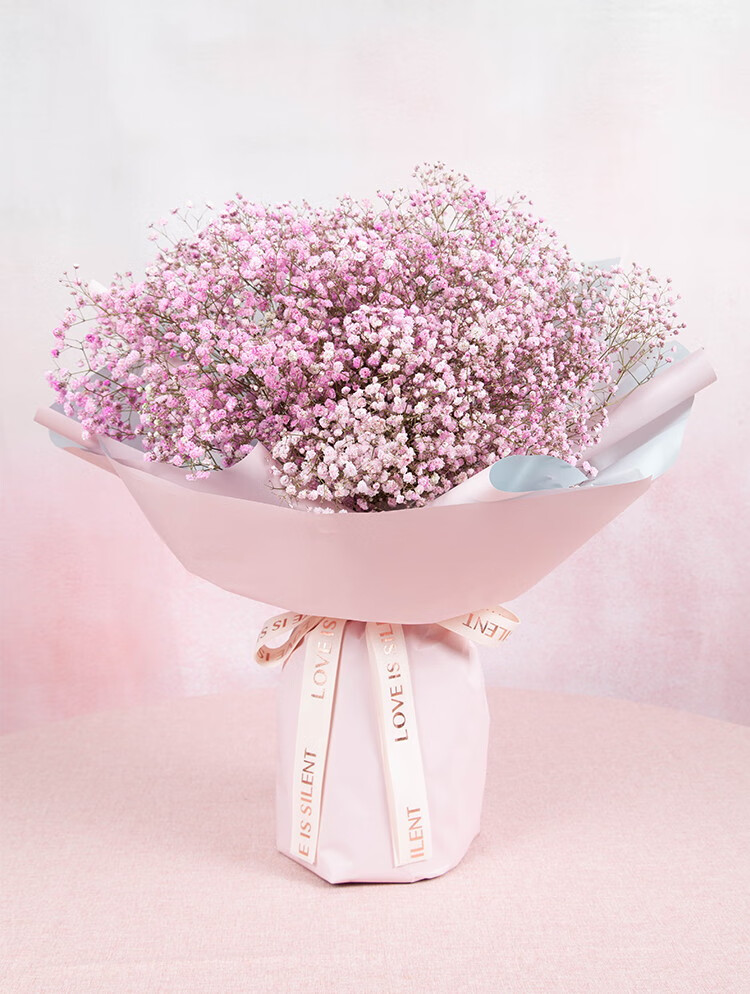 满天星天然鲜花速递花束大束大送女朋友闺蜜老婆生日礼物同城配送满天