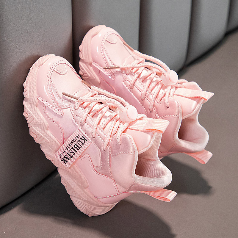鞋女生老爹鞋韩版夏天女孩运动鞋1015岁跑步鞋女童中大童高帮鞋粉色加