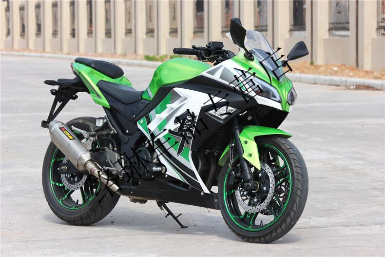 国四小忍者摩托车跑车川崎250机车街车400cc地平线趴赛整车可上牌定制