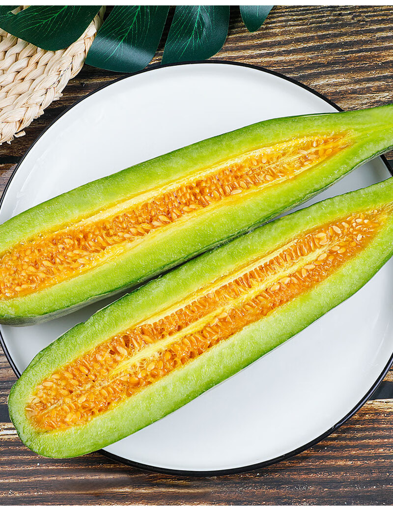 山东羊角蜜甜瓜水果新鲜应当季整箱5斤蜜瓜脆瓜香瓜羊角脆2500g
