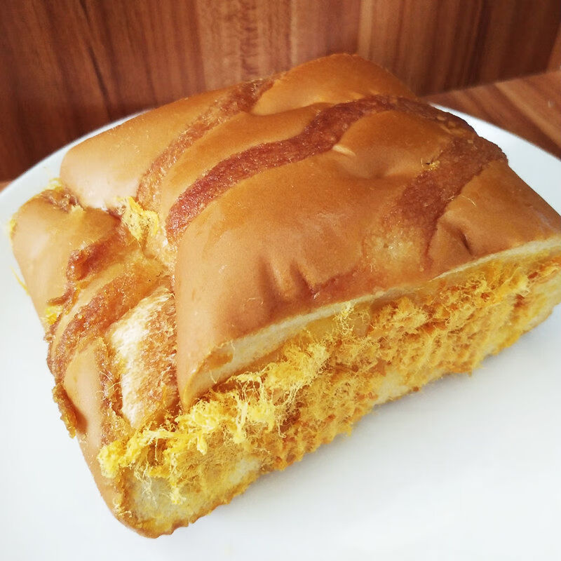 大肉松奶酪汉堡面包约100g每包肉松汉堡早餐代餐管饱西餐手撕面包买51