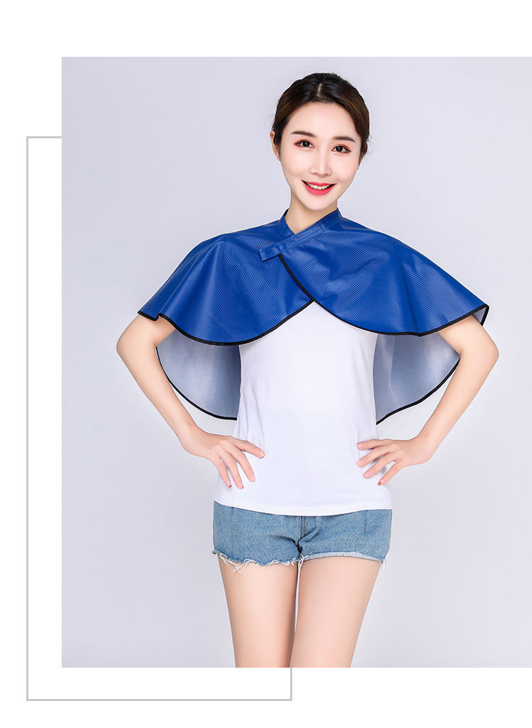 美发披肩烫染发廊专用理发店焗油染发披肩家用剪发防水小围布半透明