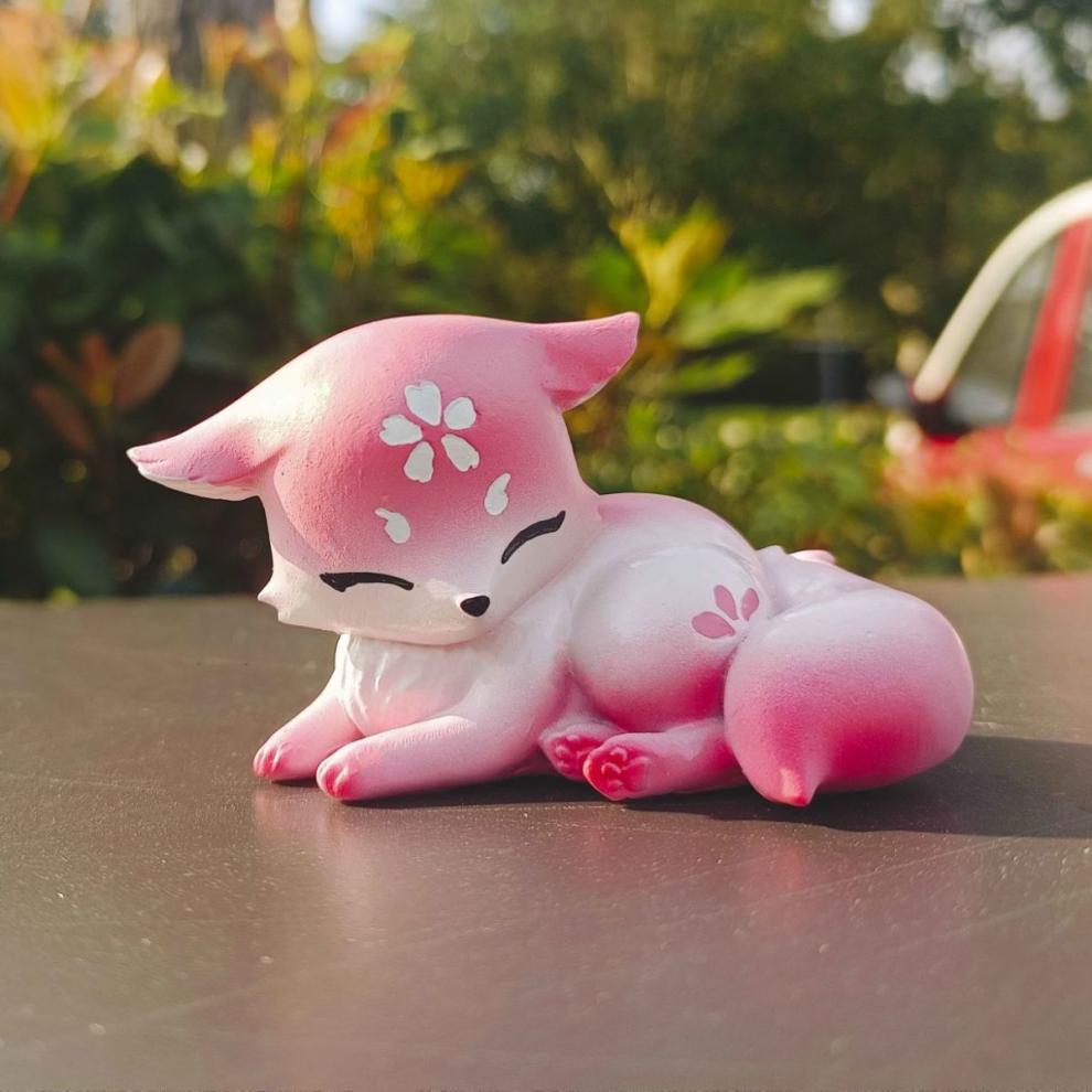 八重神子狐狸玩偶 树脂 原神周边小狐狸稻妻鸣神大社女巫大人雷光凄美