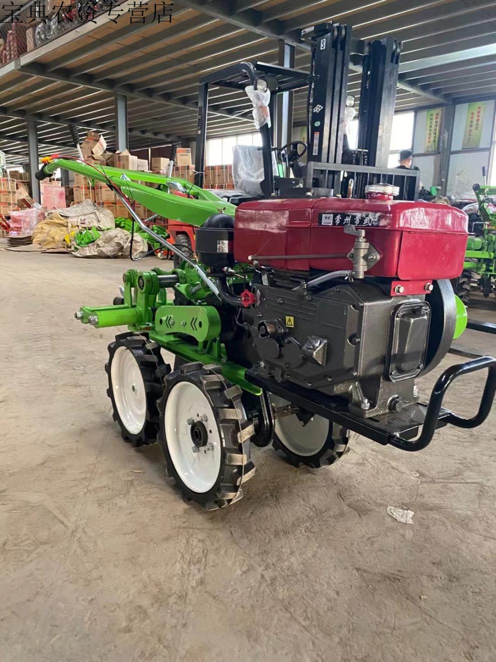 新款大蒜收获机犁蒜锄蒜机挖蒜机汽油机链轨式小型农用刨蒜机 大蒜