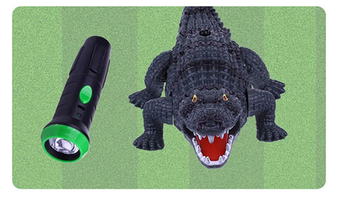 儿童电动鳄鱼玩具会走路塑胶大号仿真动物男孩子张嘴爬行机械鳄鱼ql大