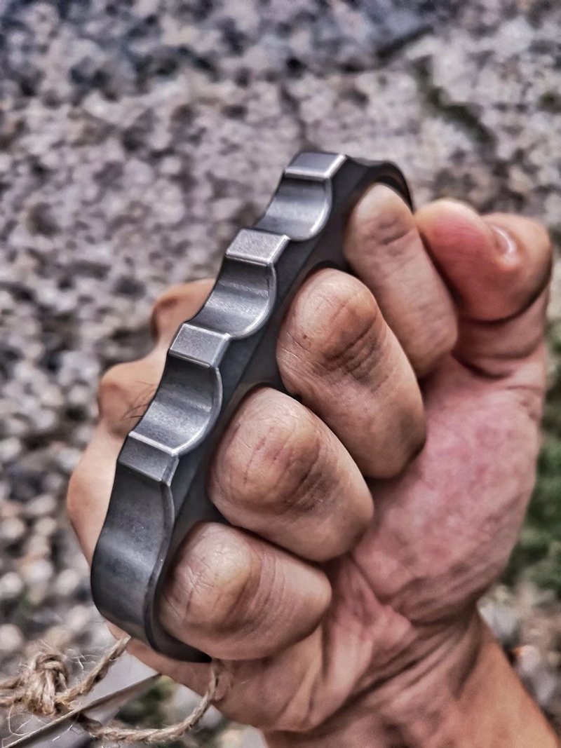 镇店好物kasfly凯撒四指钛合金青铜指虎指扣防身装备便携edc创意礼品