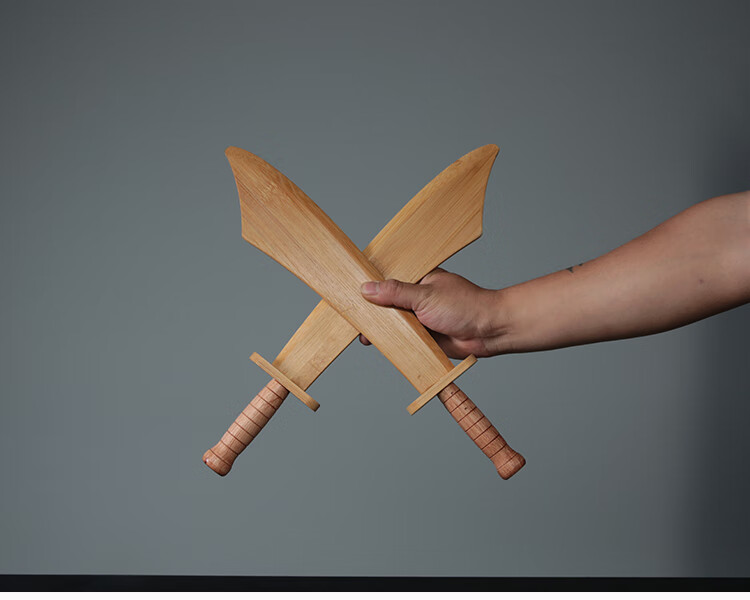 【轻奢高端】实木儿童玩具实木头小刀迷你款小木刀小朋友木质短刀款弯