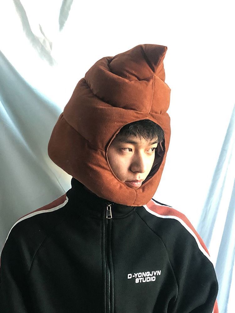 小潮院长周边 网红小潮院长同款粑粑屎大便便头套冬天保暖搞怪男女