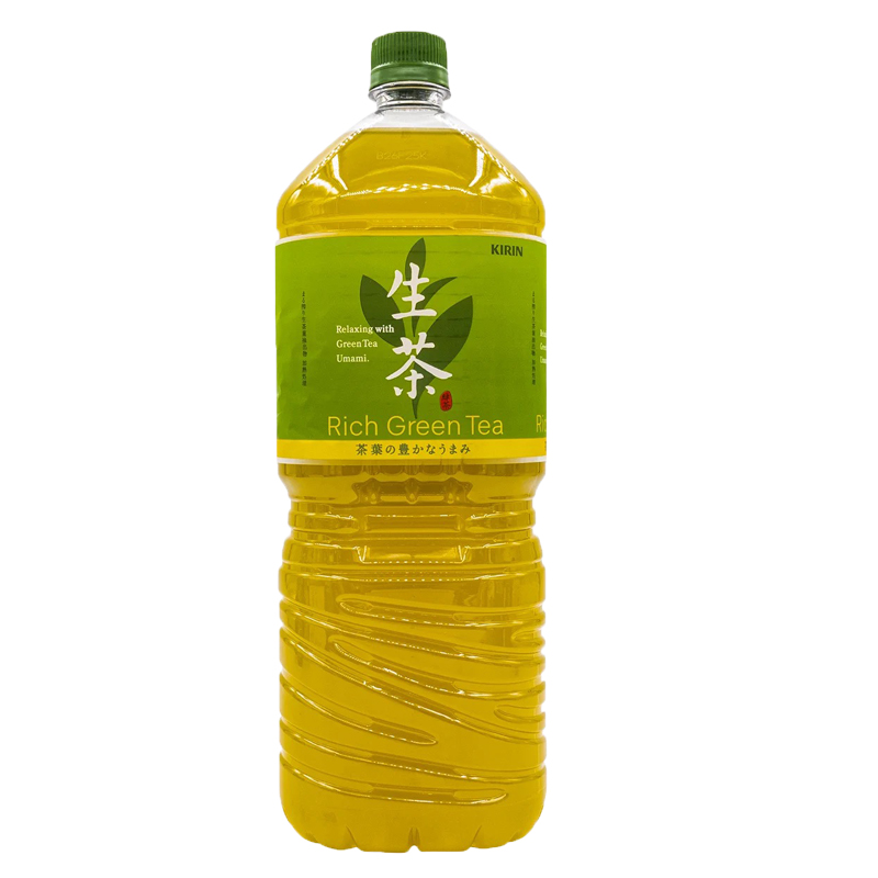 现货日本进口kirin麒麟生茶大瓶苦涩健康高人气绿茶饮料2l 2瓶【图片