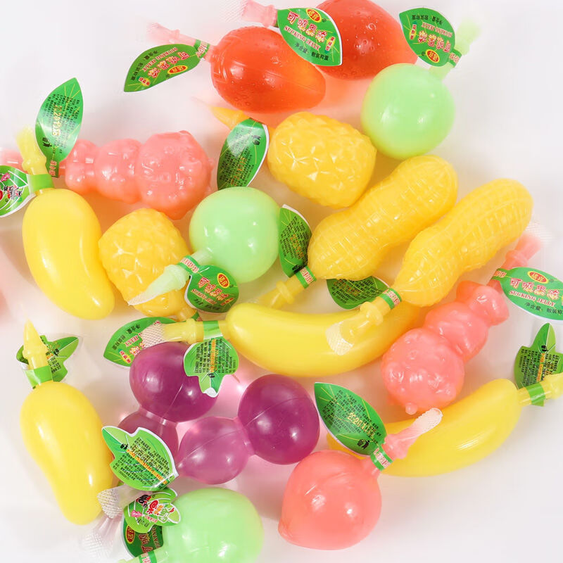 乳酸菌味果冻 水果味造型果冻布丁 零食整箱 造型果冻2斤【图片 价格