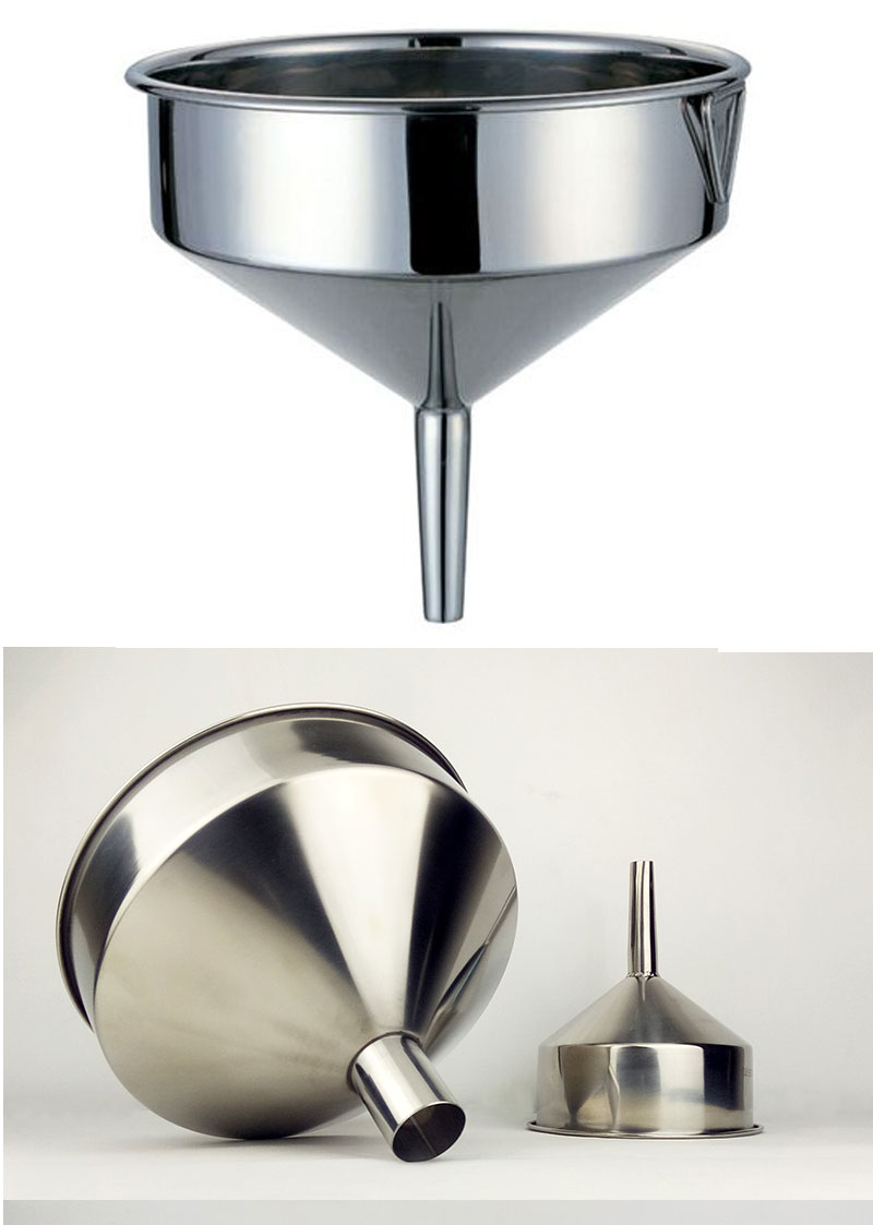 定制定制漏斗304加厚大口径工业用过滤油漏酒漏特大号漏斗 红色 上口