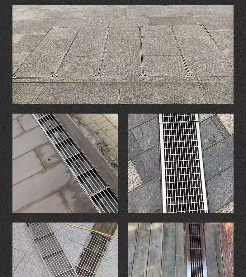 雨水篦子隐形井盖201方形装饰下水道污水盖板窨井下沉式雨水篦子 201