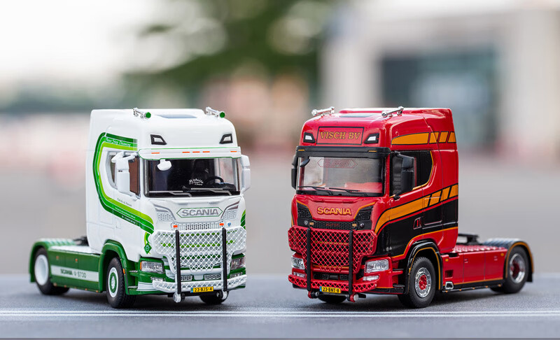 斯堪尼亚卡车模型gcd新164s730拖头运输车重型仿真合金汽车摆件96