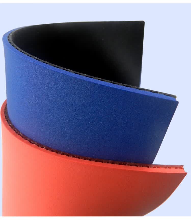 郗恩庭乒乓球套胶训练套初学球馆乒乓球拍反胶皮普及套胶 红一片(简装