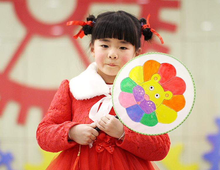 儿童节礼物女孩儿童绘画扇子扇团扇 空白圆扇子手绘画画涂色 城堡 24