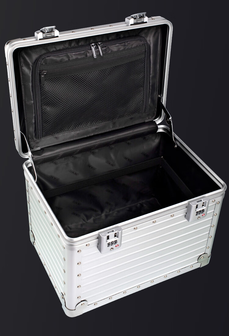 2022新款拉杆化妆箱金属铝镁合金手提箱化妆箱大容量工具箱器材仪器箱