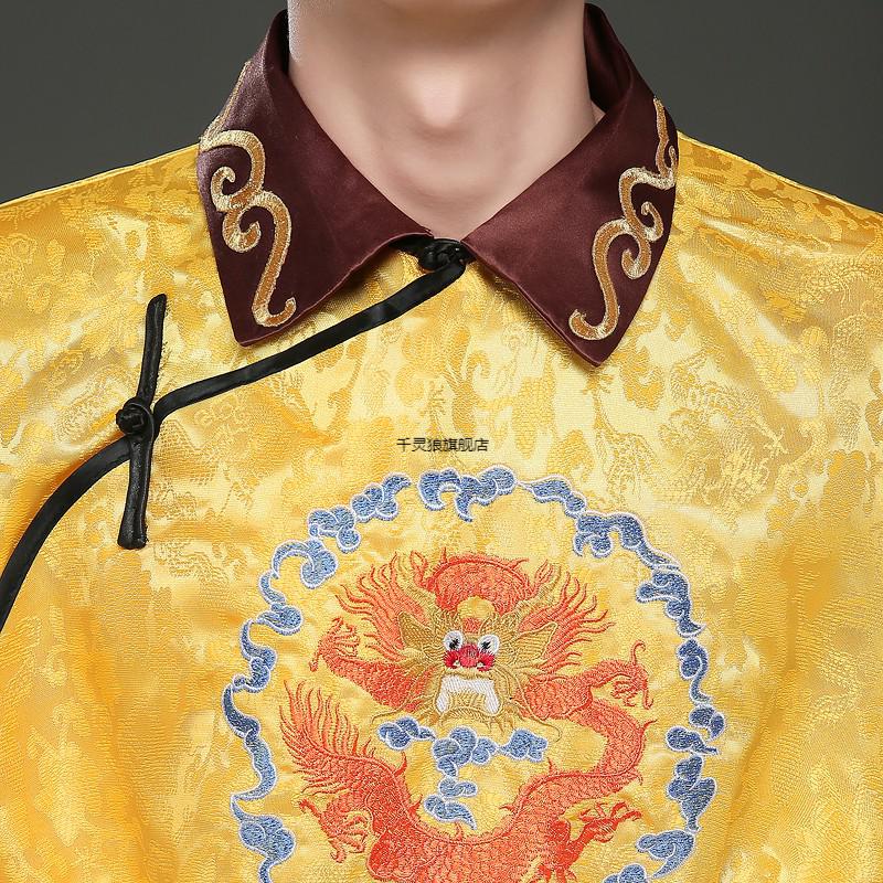 清朝官服 古装男装贝勒爷阿哥服皇帝服装满族服古代王爷舞台演出服