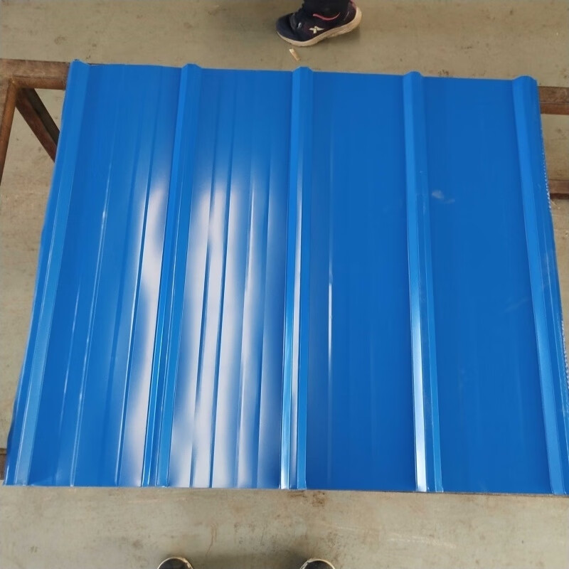 彩钢板铁皮防水围栏围挡彩钢瓦屋顶防雨900型瓦楞加厚雨棚瓦镀锌 1.
