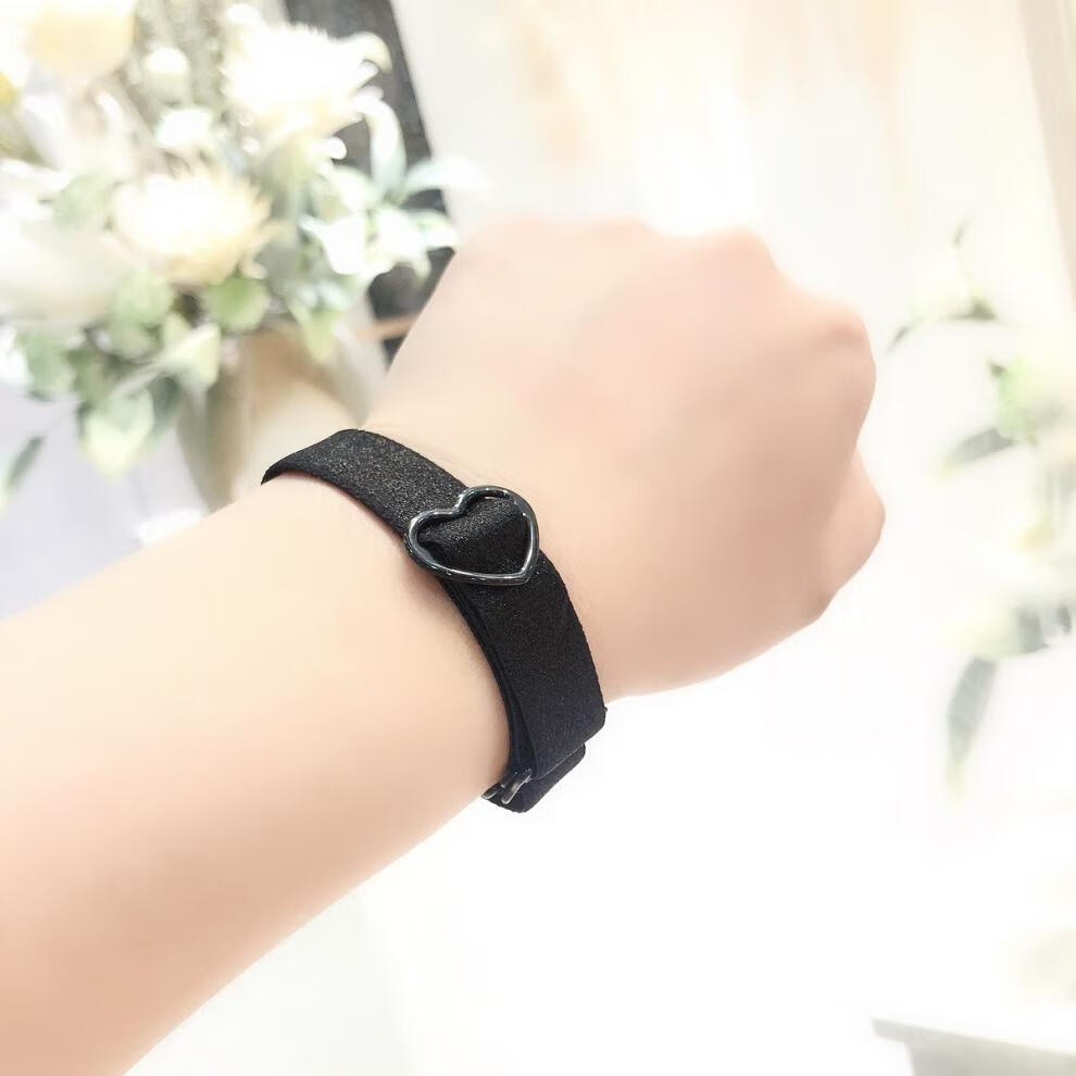 肩带手环小祖宗肩带手链朋友抖音手绳文胸带子小皮套情侣蓝色爱心闺蜜