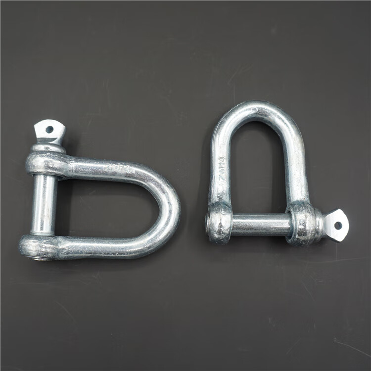 国标卸扣u型环镀锌m4m5m6m8m10m12m14m16m18m20 十颗m6(拉力0.