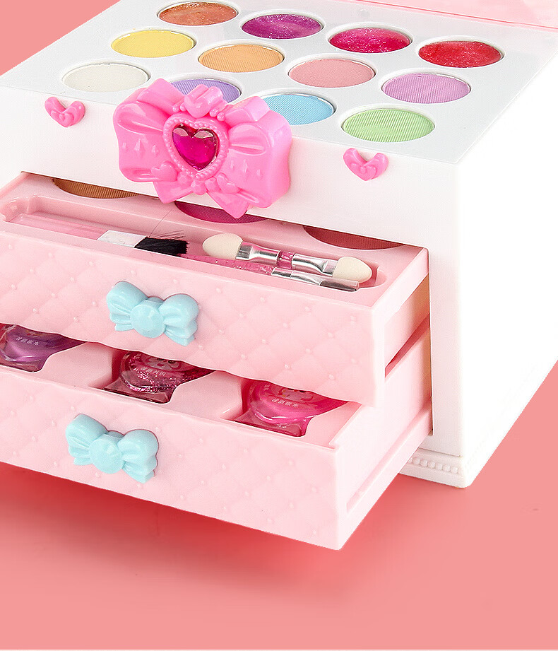 抖音网红同款套装化妆盒公主无味彩妆玩具礼物小女孩56岁定制款手提百