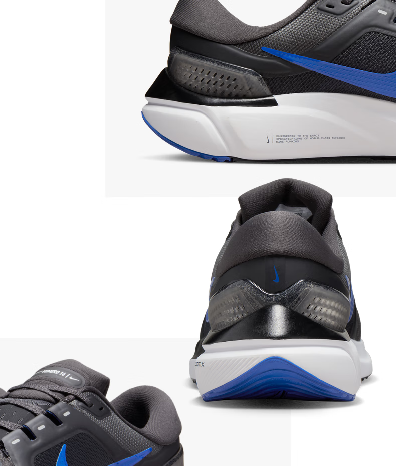 nike耐克官方air zoom vomero 16男子跑步鞋秋季透气轻盈da7245 007煤