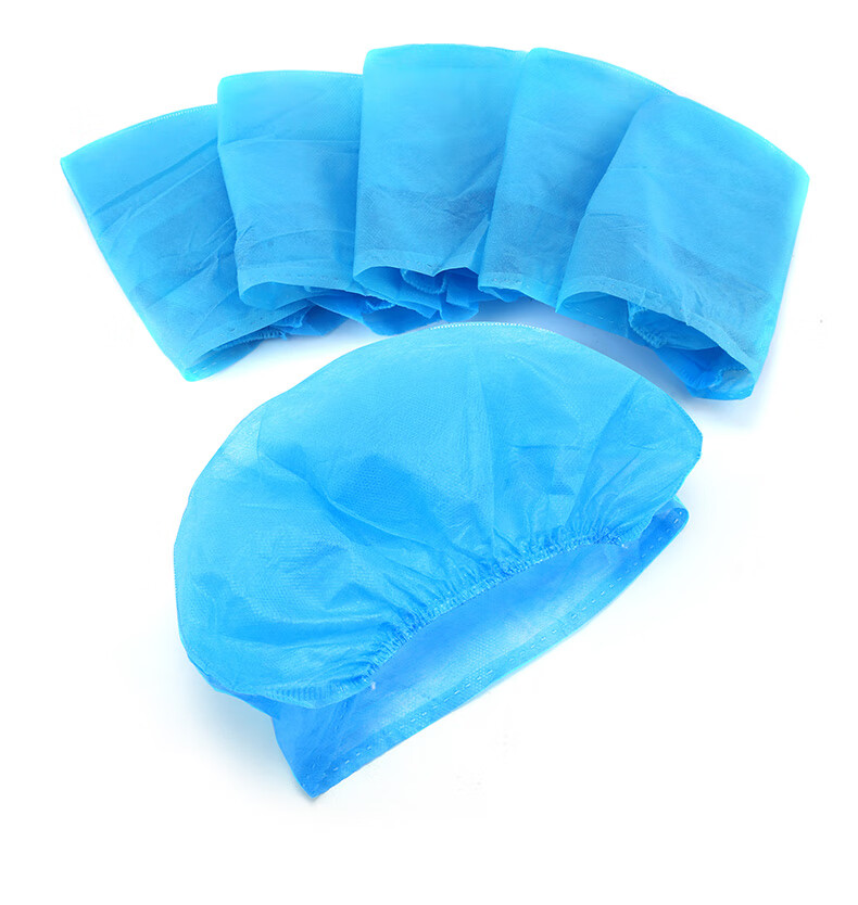 【jd健康】一次性使用手术帽子无菌透气无纺布蓝色头套美容食品防尘