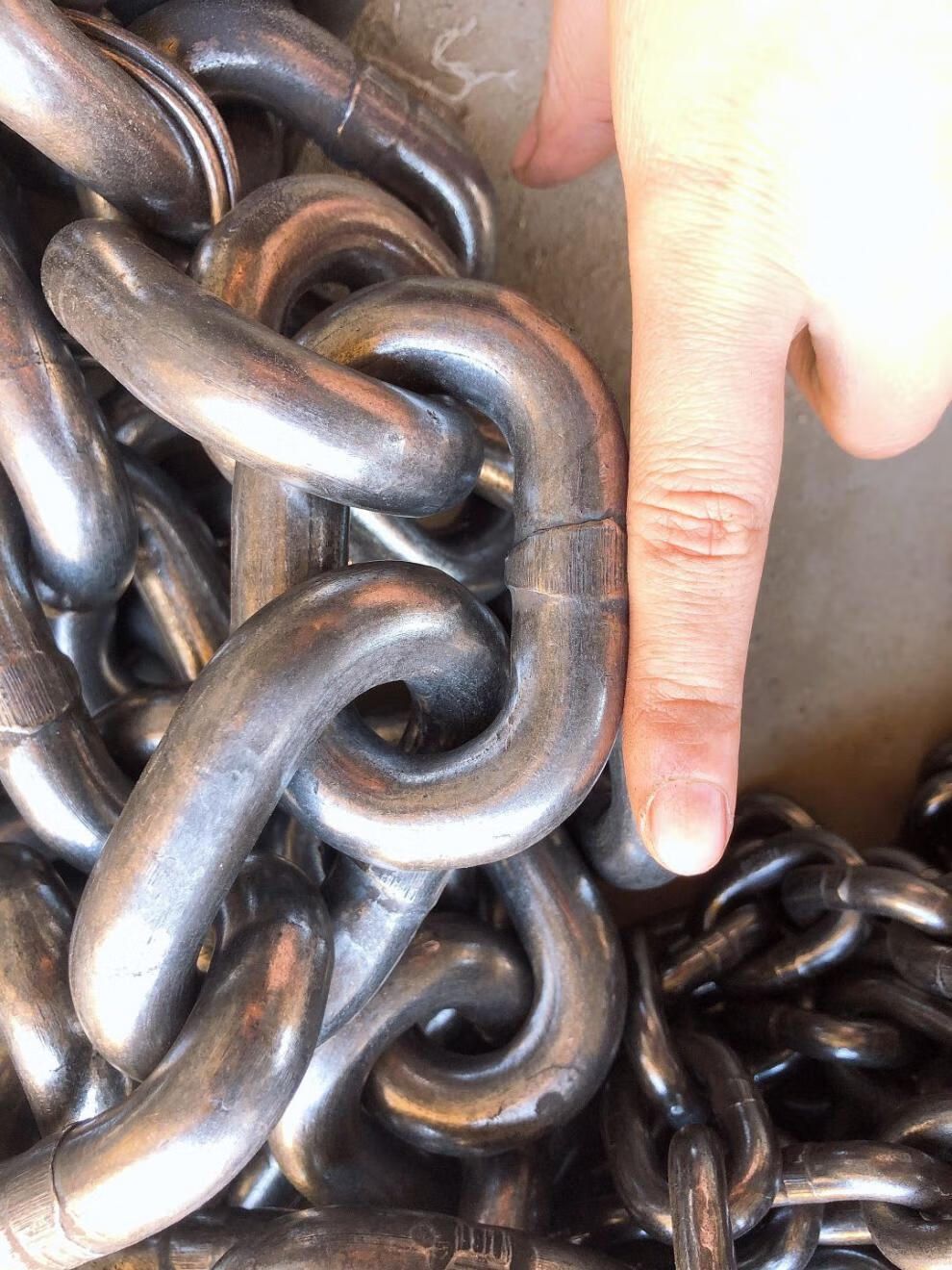 cklde锰钢链条起重铁链g80钢链圆环链吊链国标链条大链吊索具同一订单