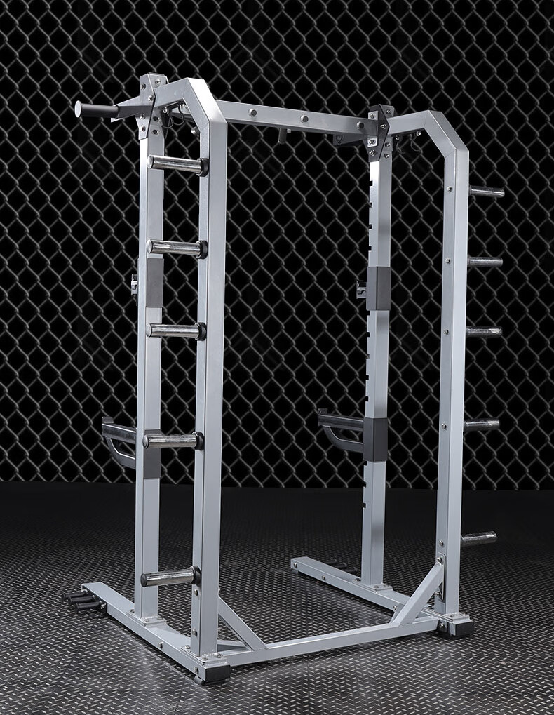 杠铃深蹲架商用杠铃卧推架家用半框式多功能自由力量举悍马深蹲架y