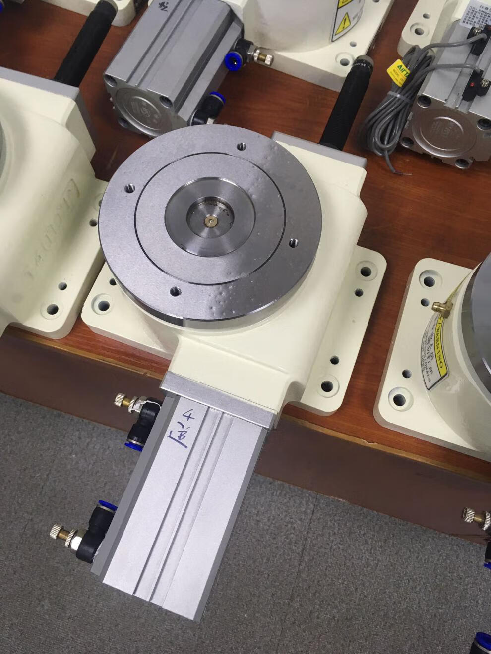 全自动气动分度盘 旋转工作台等分盘分割器hsd-140dt气动卡盘旋转 hsd