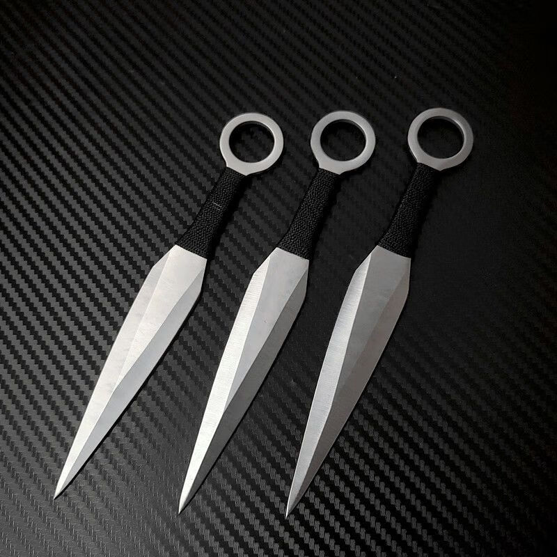 小李飞刀暗器忍者飞镖刀户外小飞针手里剑直飞旋飞防身刀狐狸6把送套