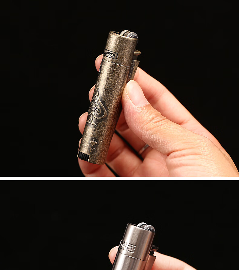 2022年新款西班牙clipper可利福打火机打火机大号砂轮明火充气打火机