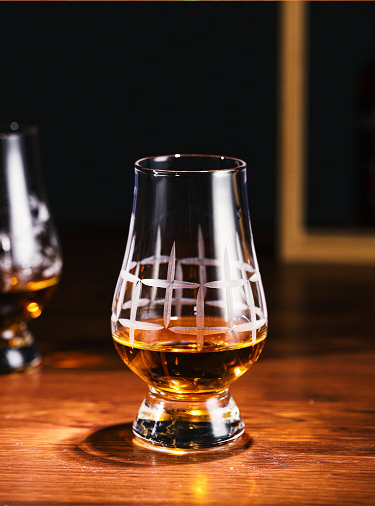 格兰·凯恩杯英国gencairn水晶玻璃手工刻花闻香杯 威士忌洋酒红酒