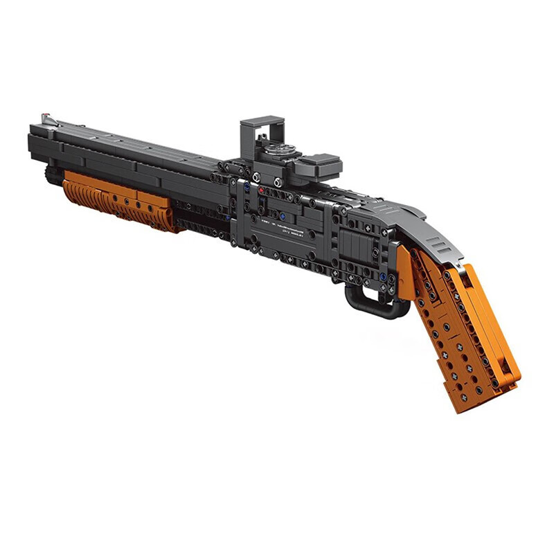 小颗粒玩具枪儿童吃鸡积木枪绝地98k可发射awm拼插模型男孩拼装沙鹰