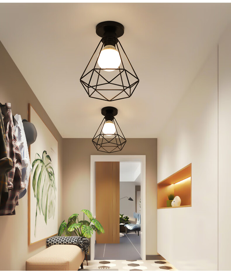 欧普侍走廊灯过道灯阳台灯入户灯玄关灯进门厅led吸顶灯衣帽间北欧