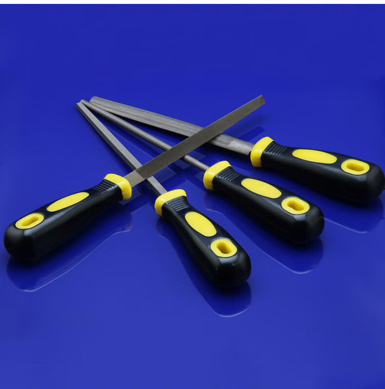 钢锉锉刀金属钢扁锉圆锉半圆三角钳工锉打磨工具木工矬子磨铁戳刀 8寸