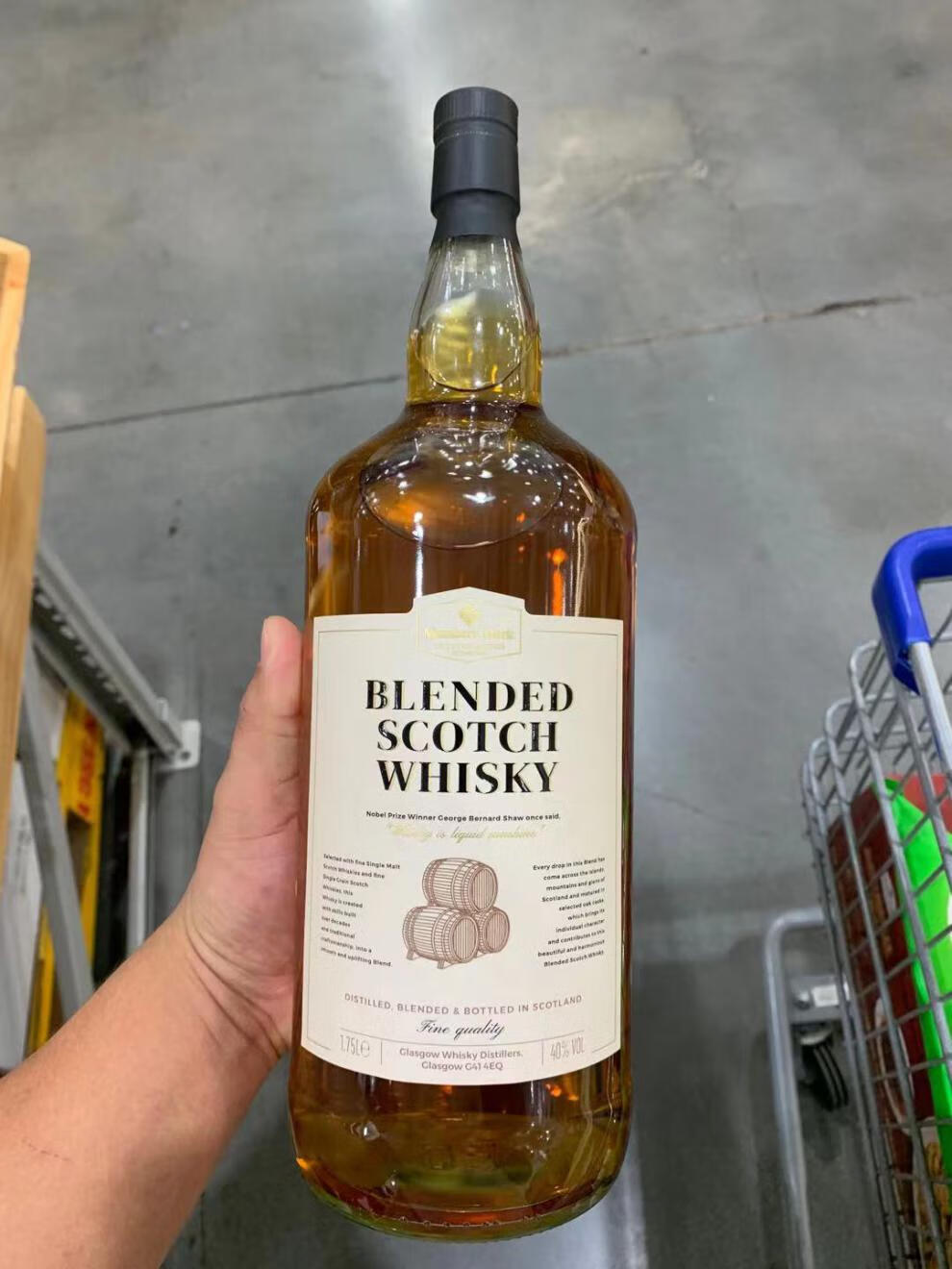 5折 山姆威士忌whiskey 山姆洋酒苏格兰调配 英国1.