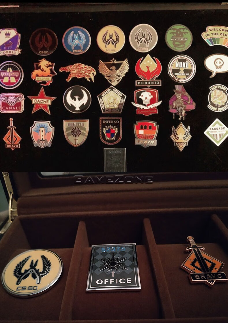 巴乔客【开封指定款】csgo纯正徽章咆哮准将黑凤凰幻彩系列三系列二