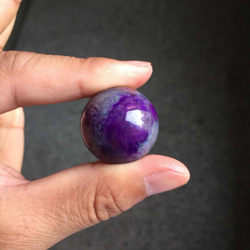 捷凤7a收藏天然南非苏纪石圆珠单珠1220mmdiy多宝手串配珠7a收藏10mm