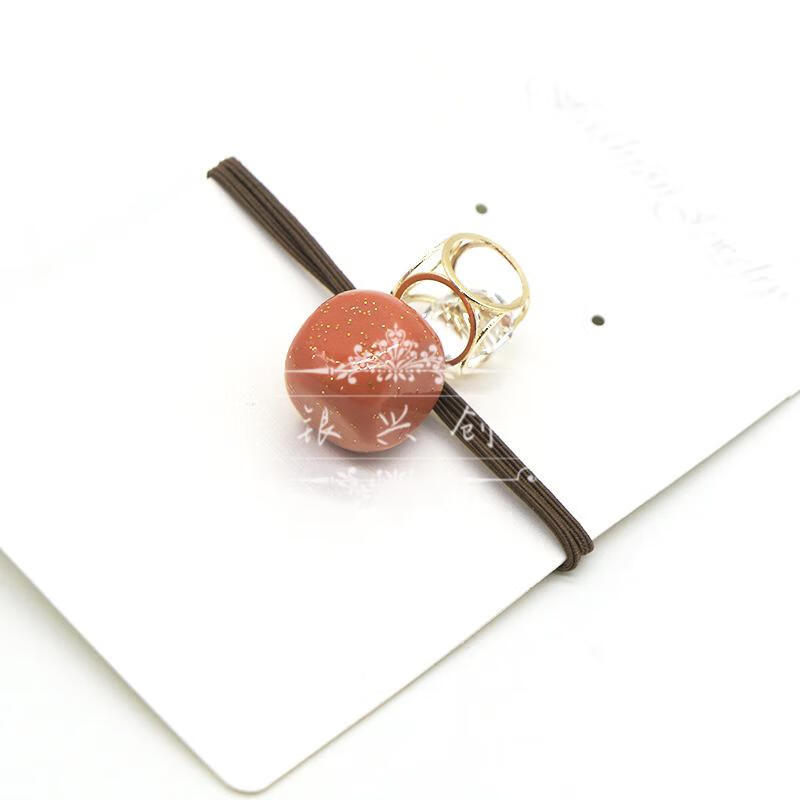 女生绑头发的皮筋扎头绳女生时尚小女孩子好看的扎杂头发的小皮筋情侣