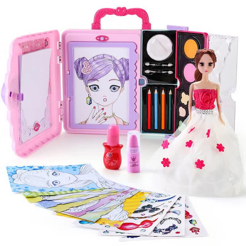 女孩玩具6一9岁儿童多功能画画娃娃45六十岁女童女儿生日礼物电池版