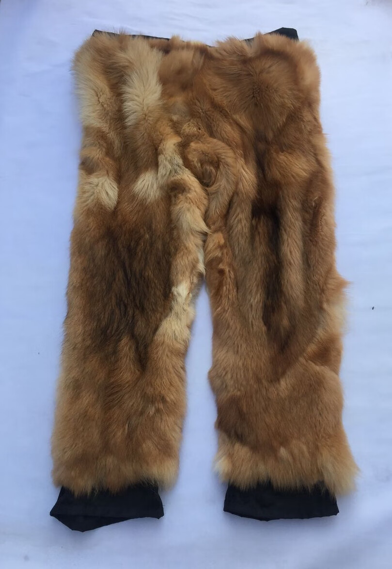 工作裤狗皮裤子男皮毛一体真羊皮内胆裤子真羊毛裤子防寒保暖狗毛皮