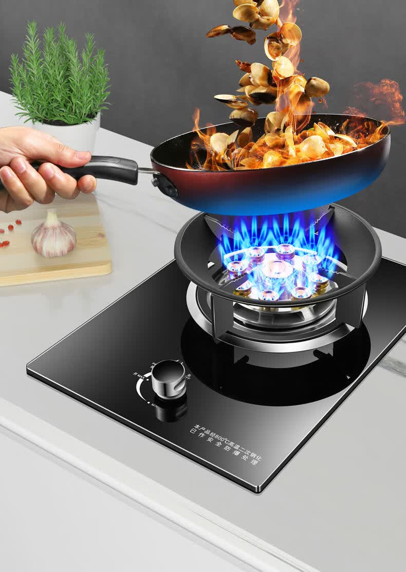 好太太煤气灶燃气灶单灶头猛火天然气灶家用节能煤气猛火灶台嵌两用单