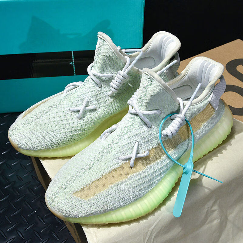 纯门真爆三杠椰子鞋男350白斑马满天星纯原高版本情侣鞋软底纯白女鞋