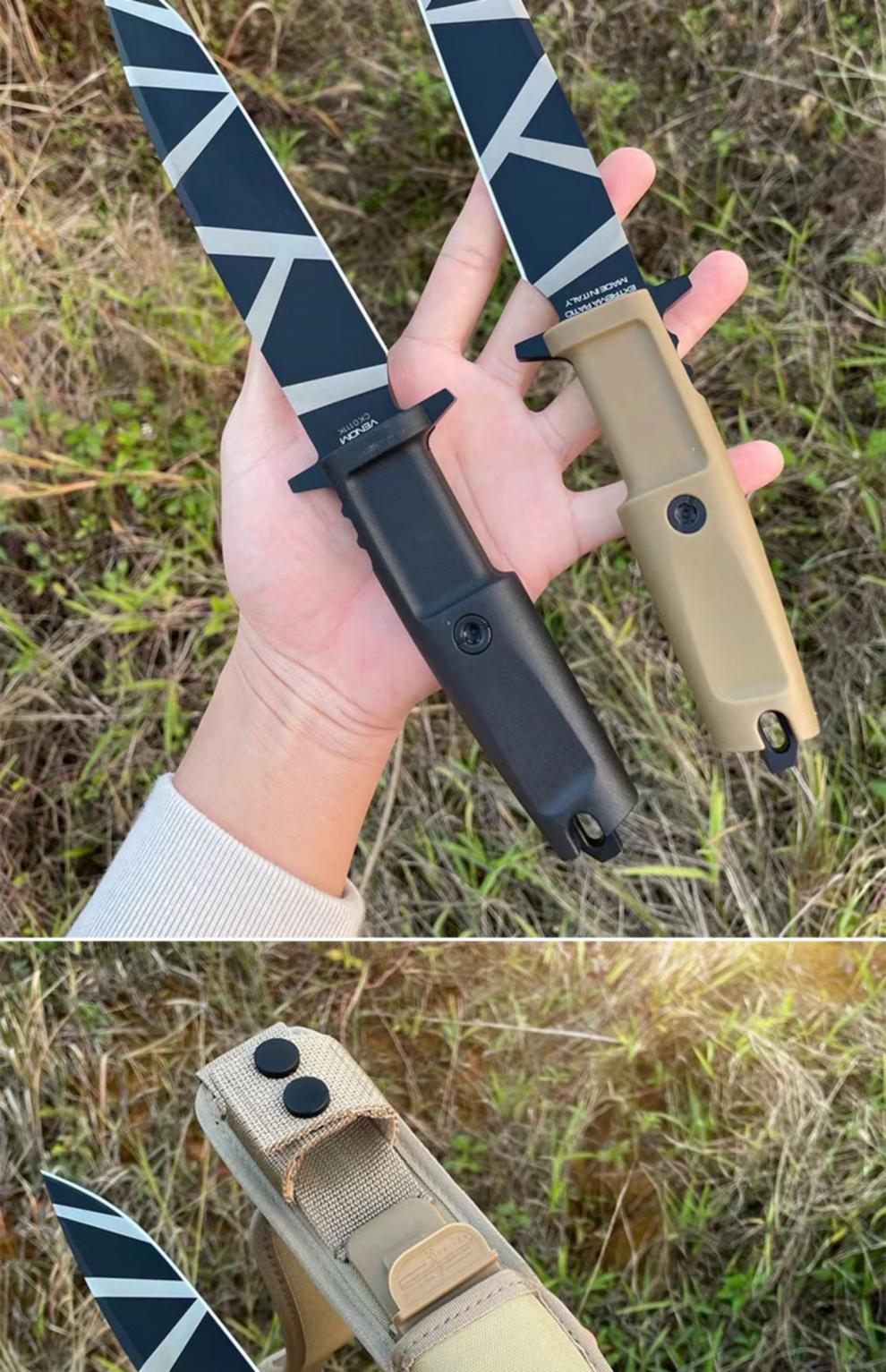 尼泊尔军弯刀大号出口美国极端武力支点一体龙骨户外露营多功能战术