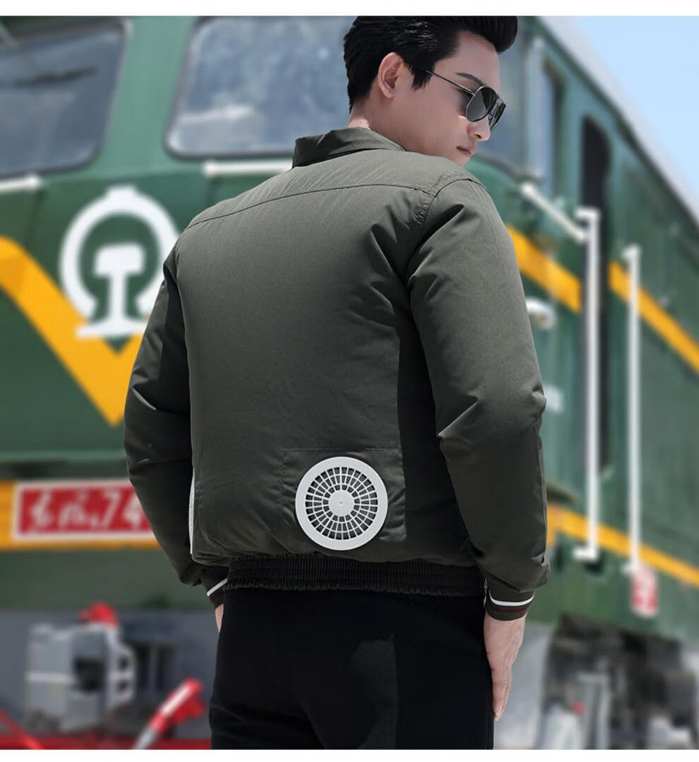 风扇衣服男士夏季降温空调服男款带风扇的衣服充电制冷工作服男装批发