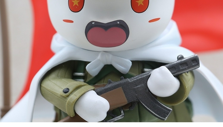 那年那兔那些事儿公仔 那年那兔那些事儿公仔冲锋兔模型抗美援朝志愿