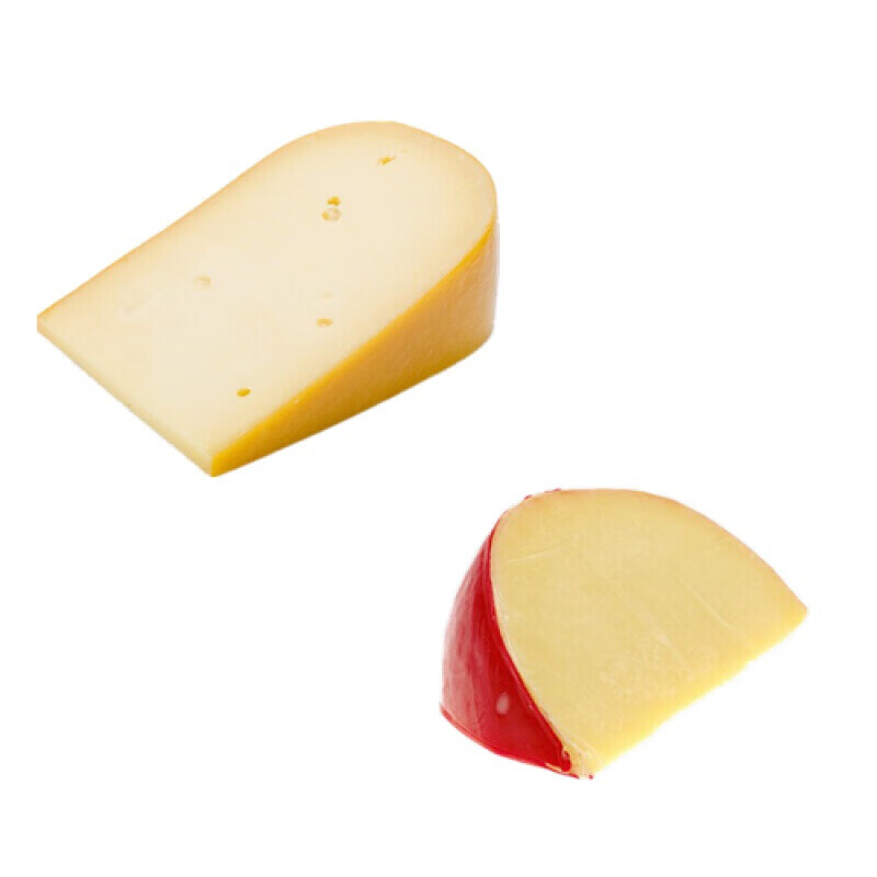 蓝标高达奶酪500g荷兰德宝高达gouda黄波奶酪车轮芝士即食搭配红酒配