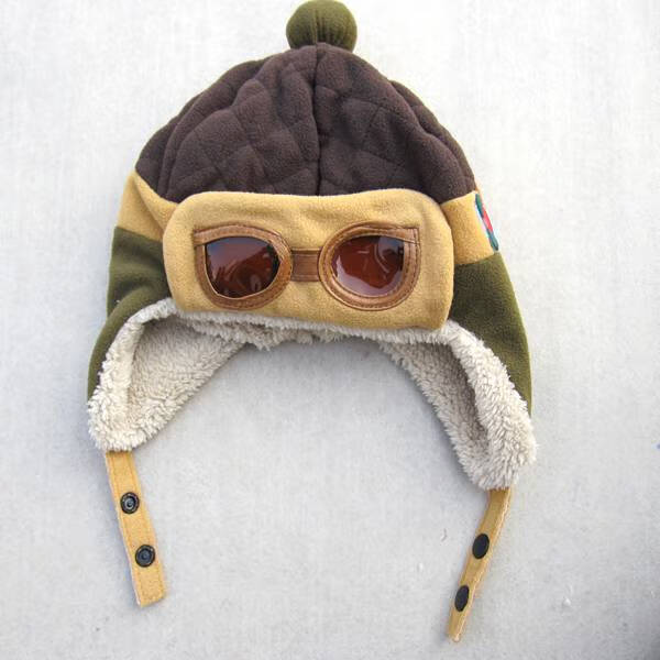 浪莎雷锋帽镜造型帽内加绒飞行帽毛绒帽子秋冬骑行保暖防寒冬帽冬天